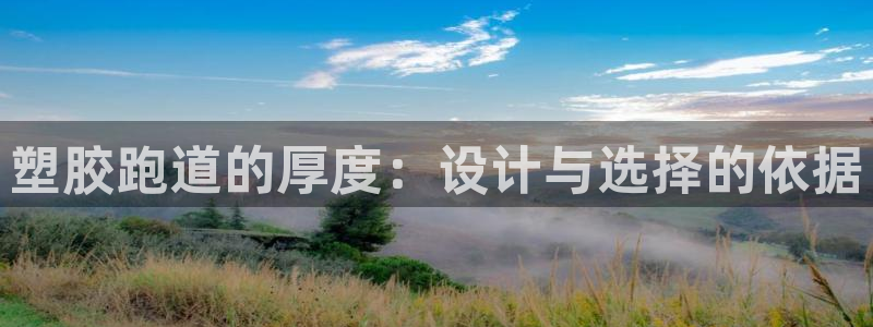 777814红·足一世:塑胶跑道的厚度:设计与选择的依据